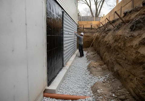 Exterior Membrane Waterproofing in Waterloo